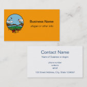 Landschaftsbild im Herbst Visitenkarte (Vorne/Hinten)