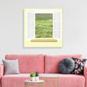 Landschaftsbild in Irland durch Fenster Leinwanddruck (Insitu (Wohnzimmer))