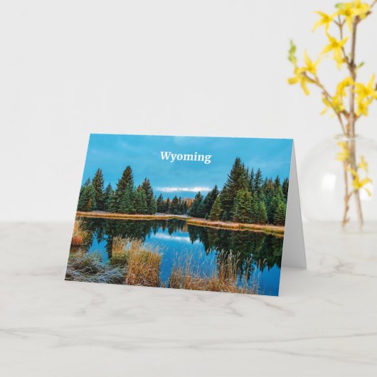 Landschaftsbild Karte (Gelbe Blume)