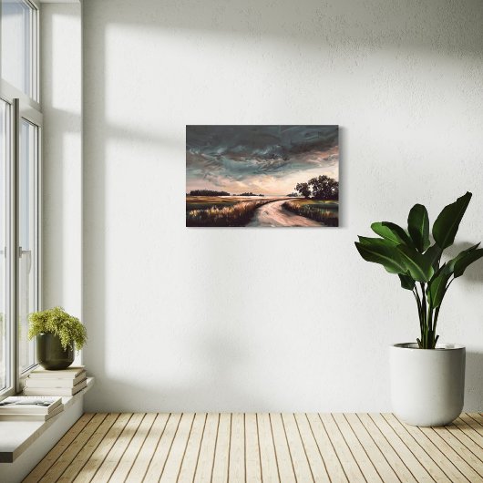 Landschaftsbild Kunst | Rollsturm Leinwanddruck