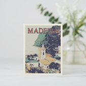 Landschaftsbild Madeira Portugal Postkarte (Stehend Vorderseite)