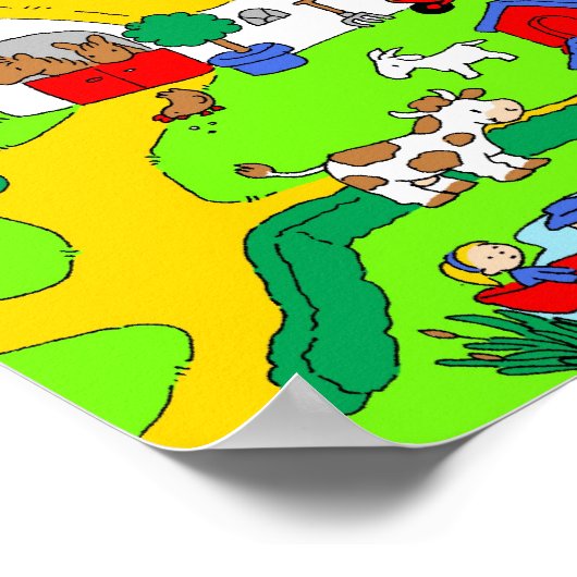 Landschaftsbild Poster (Ecke)