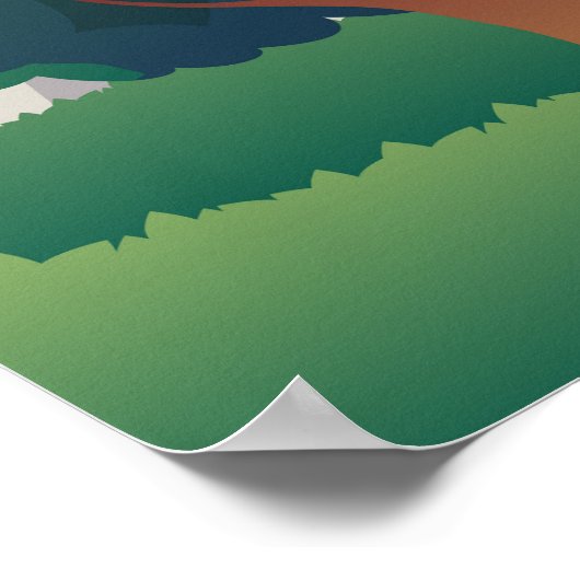 Landschaftsbild Poster (Ecke)