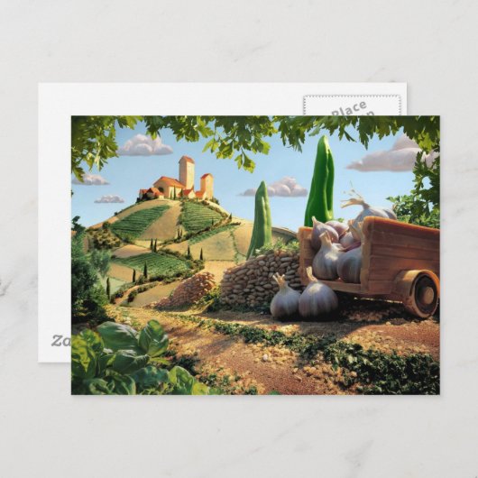 Landschaftsbild Postkarte (Vorne/Hinten)