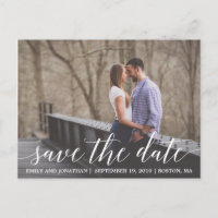Landschaftsbild Save the Date Postkarte, Foto