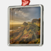 Landschaftsbild Schottlands Ornament Aus Metall (Links)