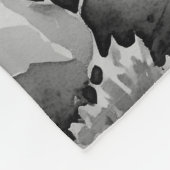 Landschaftsbild Schwarz-Weiß Fleecedecke (Ecke)