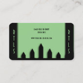 Landschaftsbild - Service-Visitenkarte Visitenkarte (Rückseite)