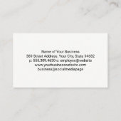 Landschaftsbild | Sonne Visitenkarte (Rückseite)