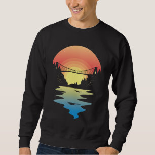 Landschaftsbild Sunset Bridge Sweatshirt