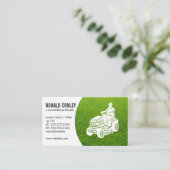 Landschaftsbild | Symbol für Rasenmäher Visitenkarte (Stehend Vorderseite)