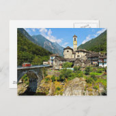 Landschaftsbild Tessin, Schweiz Postkarte (Vorne/Hinten)