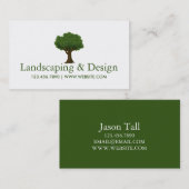 Landschaftsbild und Stadtpflege Visitenkarte (Vorne/Hinten)