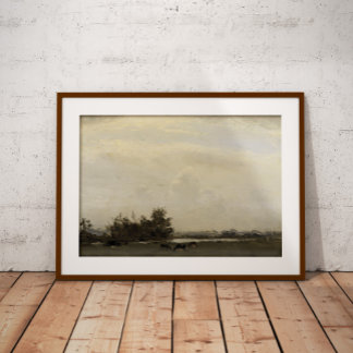 Landschaftsbild Vintage Moody Wall Art Poster