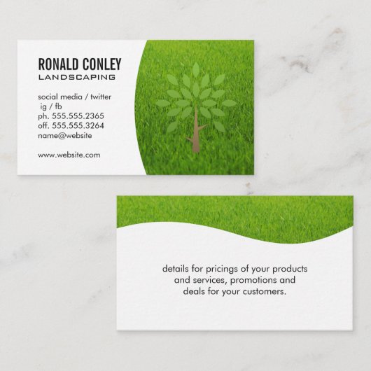 Landschaftsbild Visitenkarte (Vorne/Hinten)