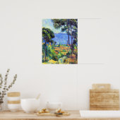 Landschaftsbild von Paul Cezanne Poster (Küche)