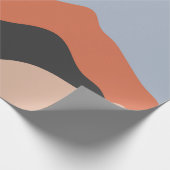 Landschaftsbilder Mitte des Jahrhunderts, minimali Geschenkpapier (Ecke)
