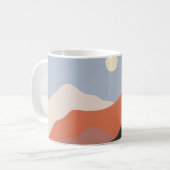Landschaftsbilder Mitte des Jahrhunderts, minimali Kaffeetasse (Vorderseite Links)