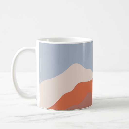 Landschaftsbilder Mitte des Jahrhunderts, minimali Kaffeetasse (Links)