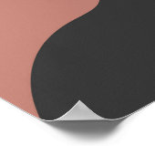 Landschaftsbilder Mitte des Jahrhunderts, minimali Poster (Ecke)