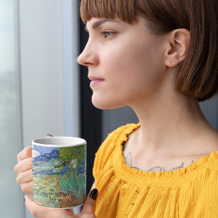 Landschaftsblumen Vincent Van Gogh Vintage Kunst Jumbo-Tasse