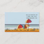 Landschaftsboots-Segelboot-Ozean-Ferien-Reise Visitenkarte (Rückseite)