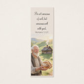 Landschaftsbuchzeichen mit motivierender Bibel aus (Vorderseite)