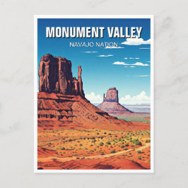 Landschaftsdenkmal Valle Navajo Nation Souvenir Postkarte