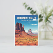 Landschaftsdenkmal Valle Navajo Nation Souvenir Postkarte (Stehend Vorderseite)