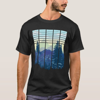 Landschaftsdesign, Berg, Natur, Bäume und Wald T-Shirt