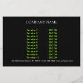 Landschaftsdesigner-Rasenpflege-Landschaft Flyer (Hinten)