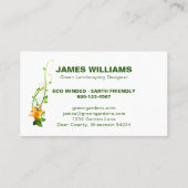 Landschaftsdesigner-Visitenkarte Visitenkarte (Rückseite)