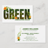 Landschaftsdesigner-Visitenkarte Visitenkarte (Vorne/Hinten)