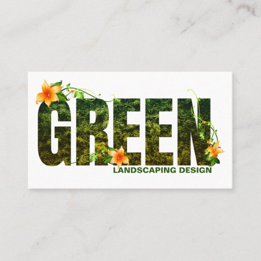 Landschaftsdesigner-Visitenkarte Visitenkarte (Vorderseite)
