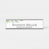 Landschaftsdesigner Wasserfarbenarbeiter Schreibtischnamensplakette (Vorderseite )