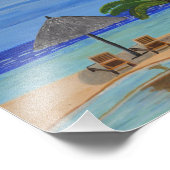 Landschaftsdruck der Malediven Fotodruck (Ecke)
