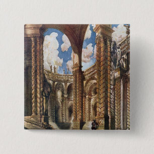 Landschaftsentwurf für den Betrothal, vom Schlafe Button