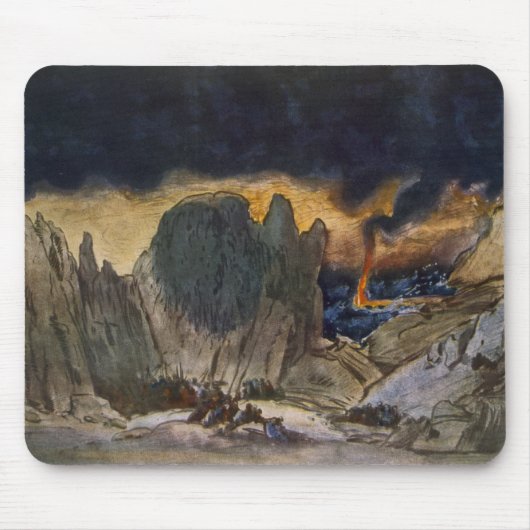 Landschaftsentwurf von Phedre, 1917 (Farbelitho) Mousepad (Vorne)