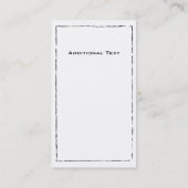 Landschaftsentwurfs-Visitenkarte Visitenkarte (Rückseite)