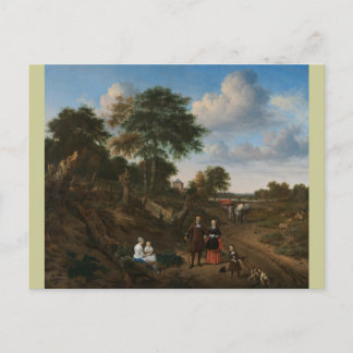Landschaftsfamilie Postcard Postkarte