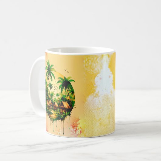 Landschaftsfarbe Kaffeetasse (Vorderseite Links)