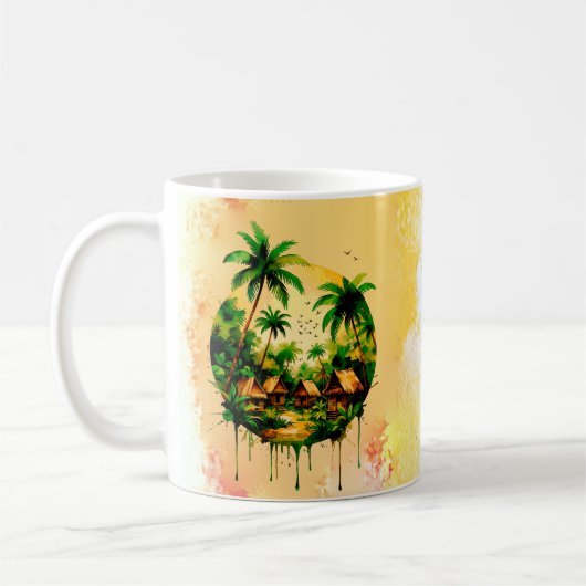 Landschaftsfarbe Kaffeetasse (Links)