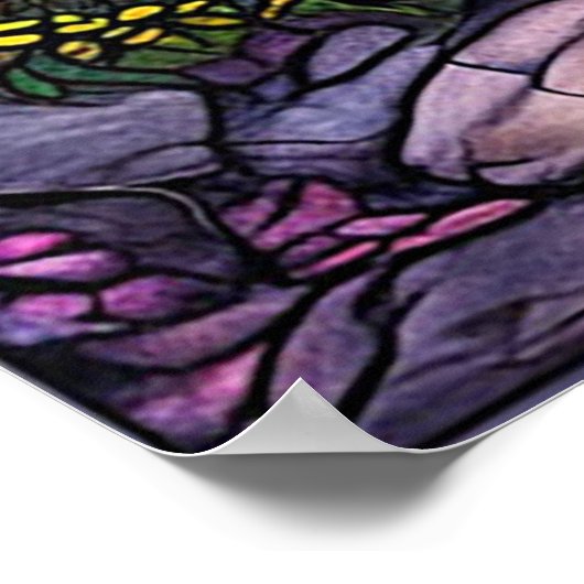 Landschaftsfarbenes Glas Poster (Ecke)