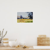 Landschaftsfarbenmalerei Poster (Küche)