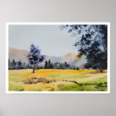Landschaftsfarbenmalerei Poster (Vorne)