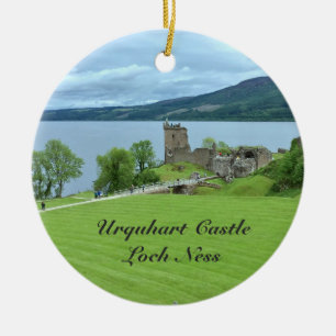 LandschaftsFoto Urquhart Schloss-Loch Ness Keramikornament