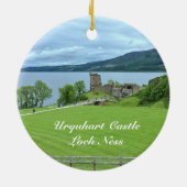 LandschaftsFoto Urquhart Schloss-Loch Ness Keramikornament (Hinten)