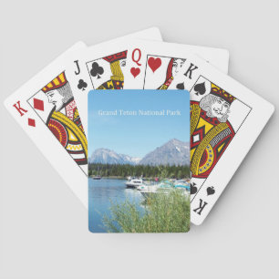 Landschaftsfotografie des Grand Teton Nationalpark Spielkarten