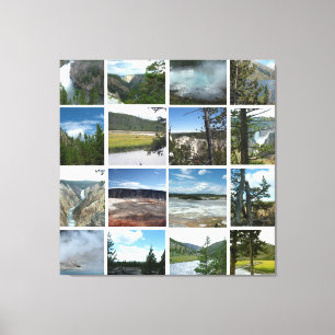 Landschaftsfotografie des Yellowstone-Nationalpark Leinwanddruck