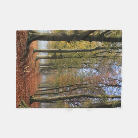 Landschaftsfotografie Herbstbäume Fleecedecke (Vorderseite (Horizontal))